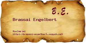 Brassai Engelbert névjegykártya